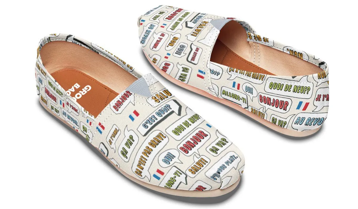 French Phrases Casual Shoes