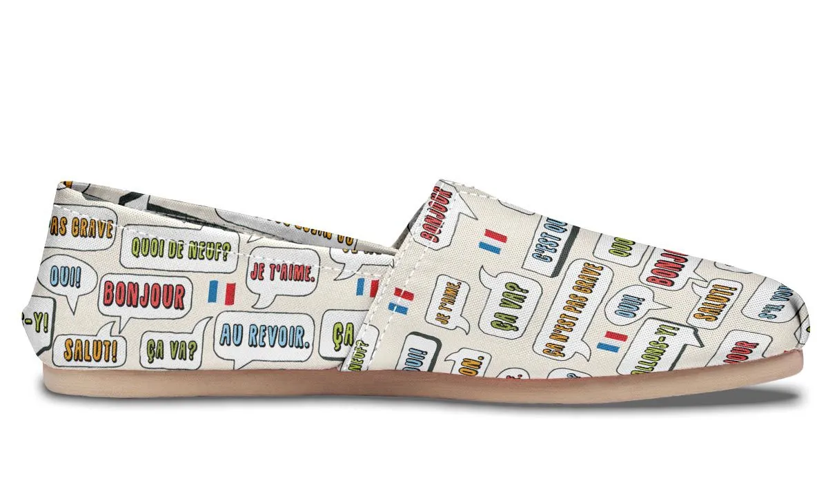 French Phrases Casual Shoes