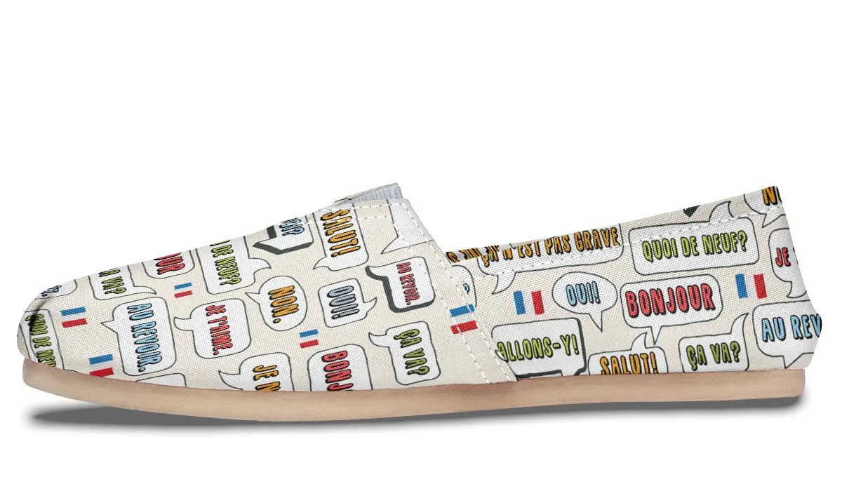 French Phrases Casual Shoes