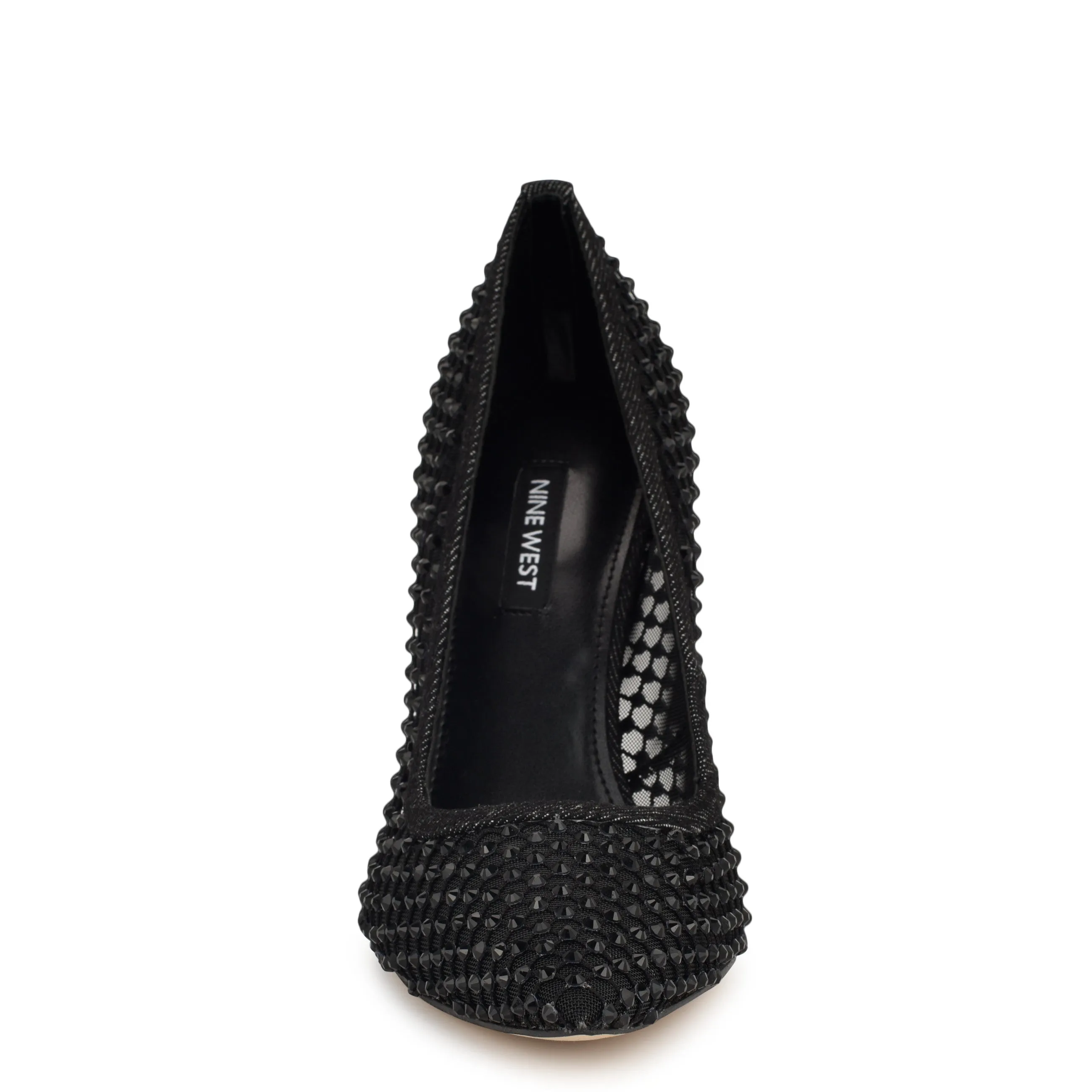 Freshe Rhinestone Mesh Pumps