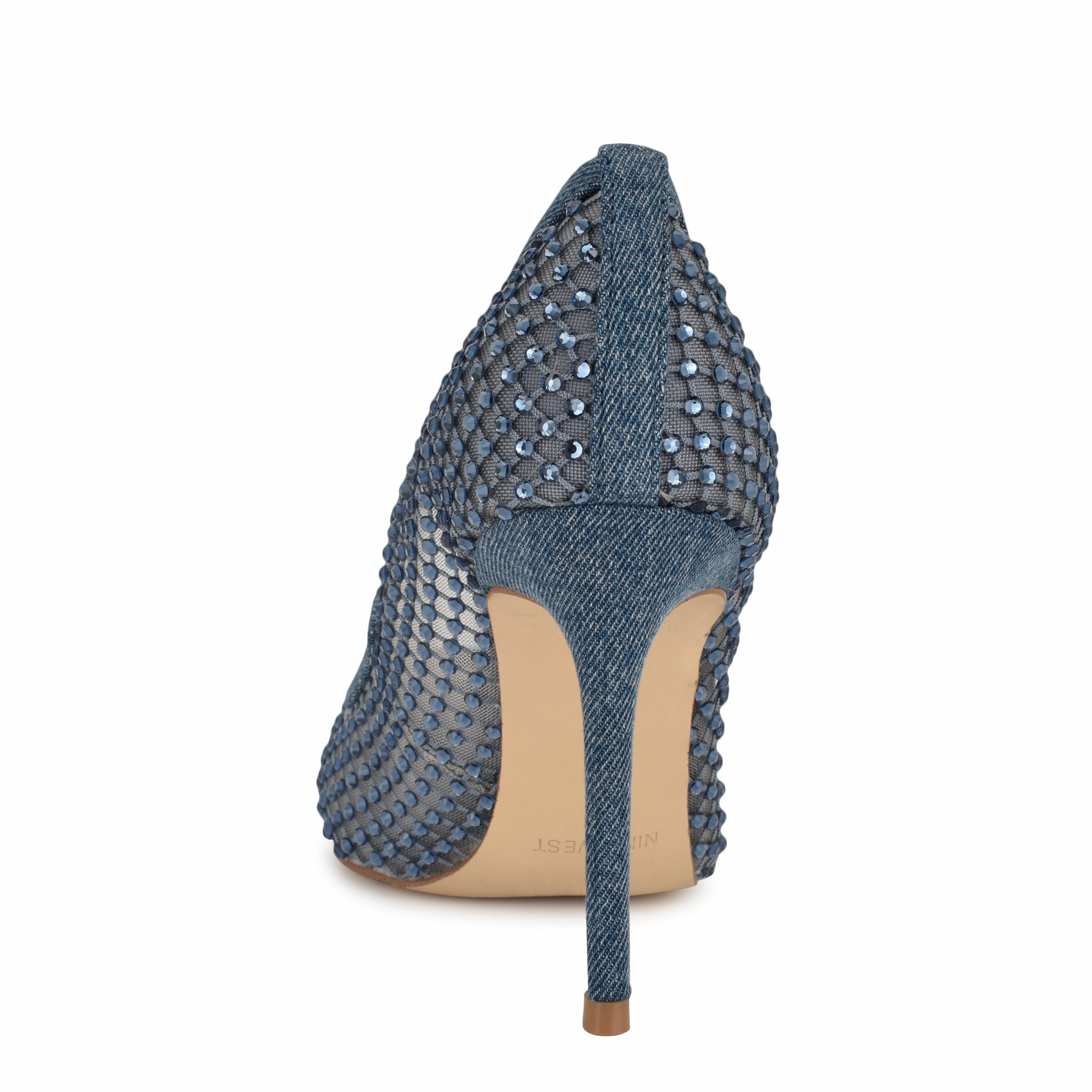 Freshe Rhinestone Mesh Pumps