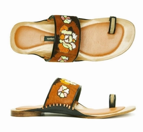 Frida Toe Ring In Td Cognac