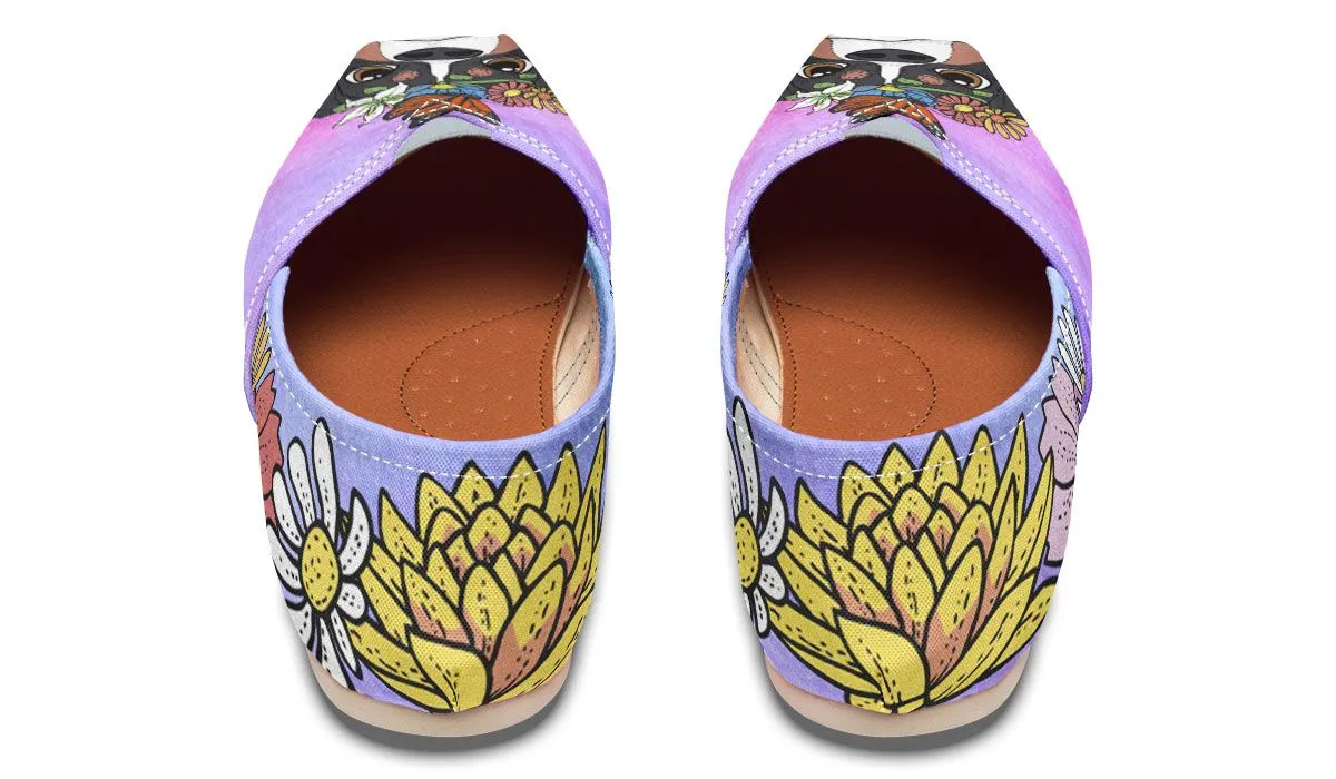 Fun Floral Bernese Mountain Casual Shoes