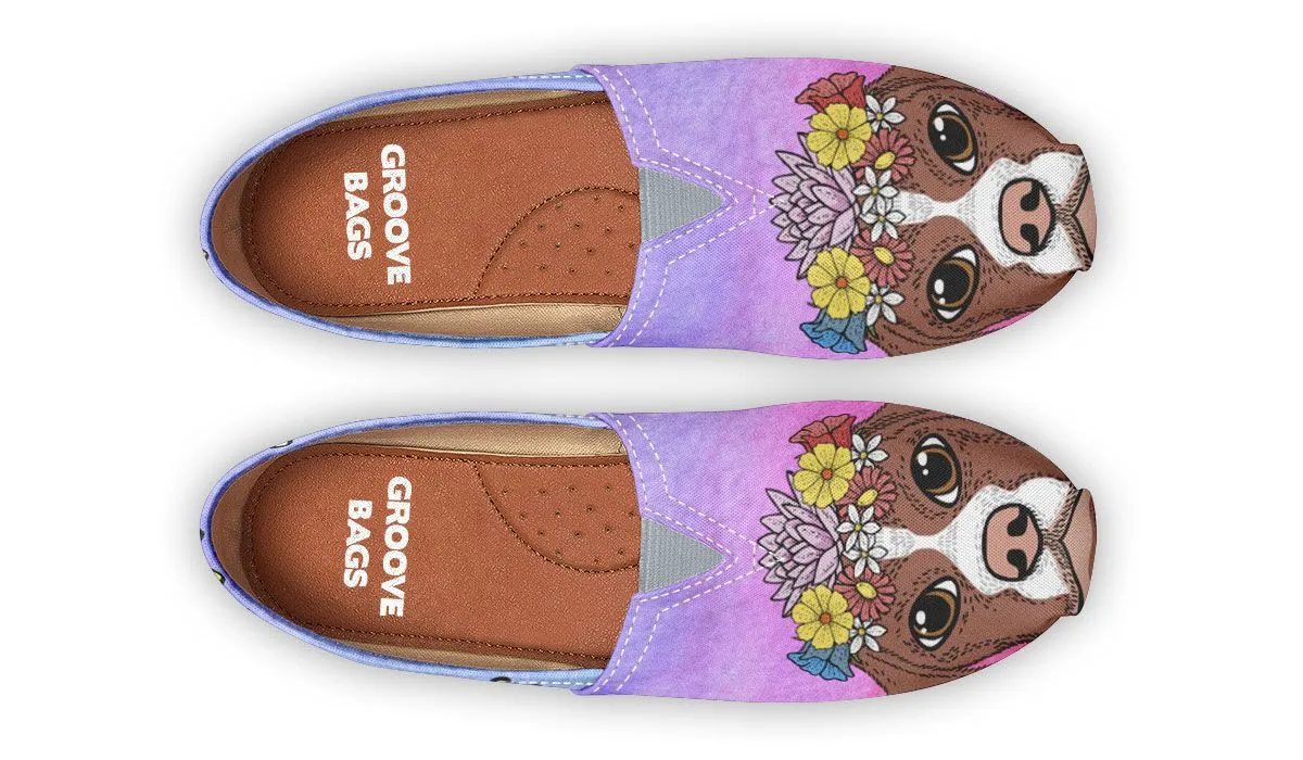 Fun Floral German Shorthair Casual Shoes