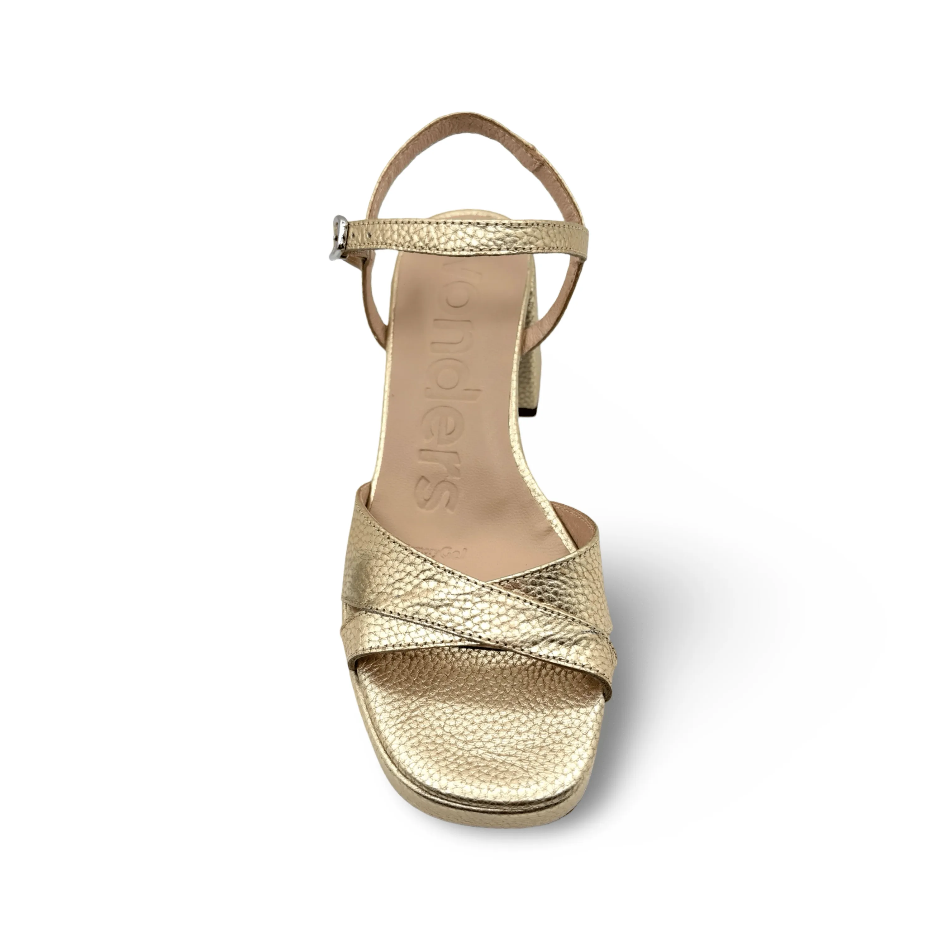 G6803 Gold Platform Sandal