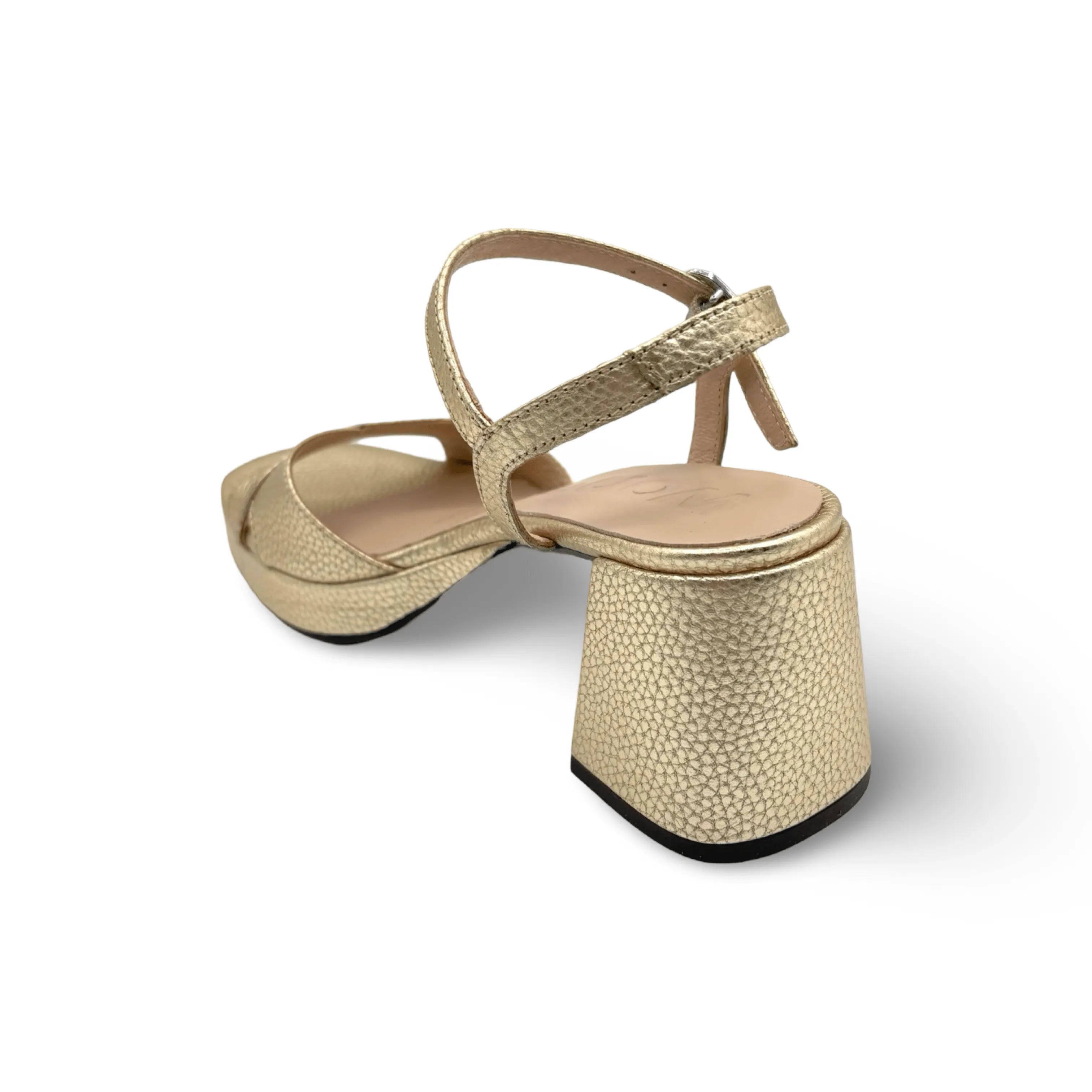 G6803 Gold Platform Sandal