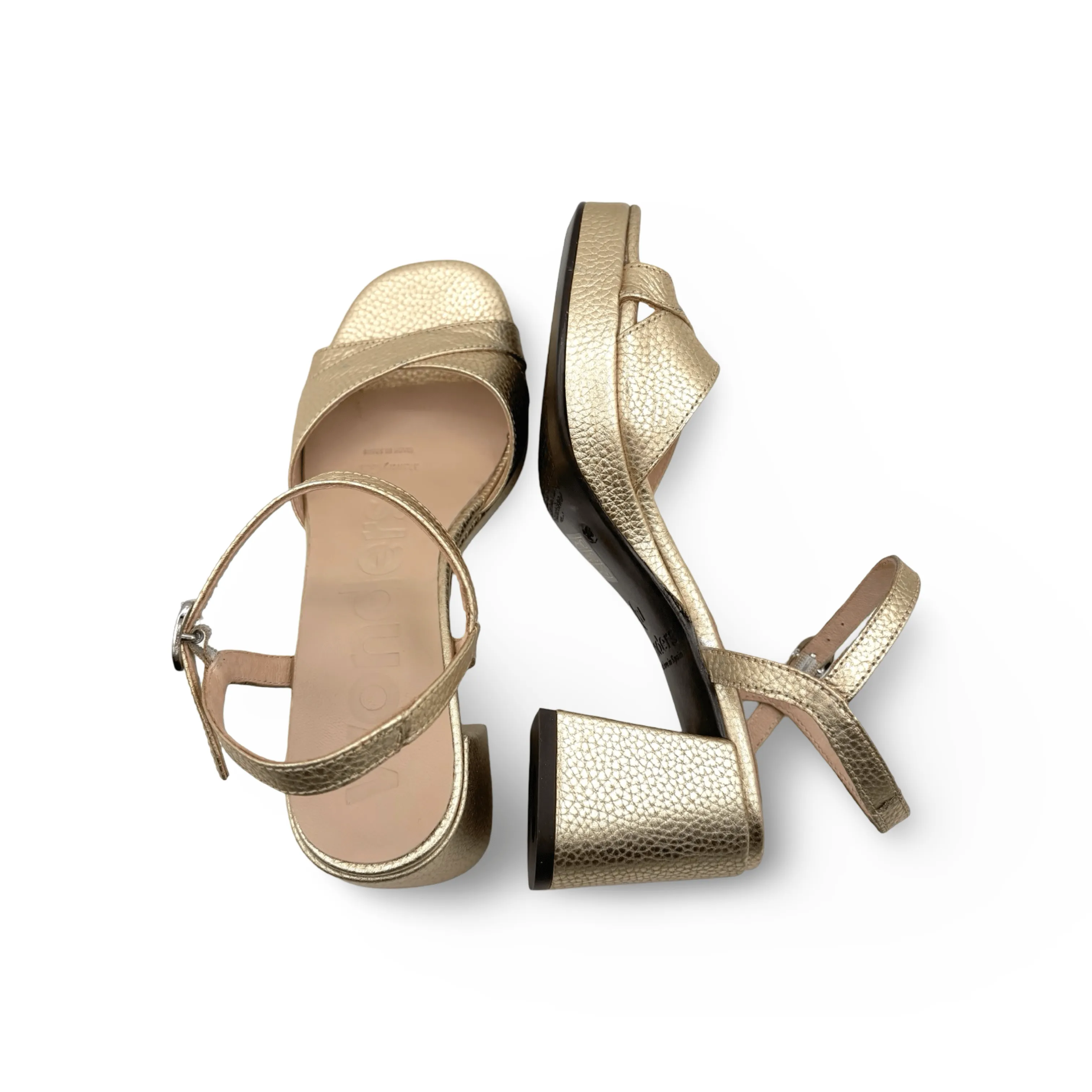 G6803 Gold Platform Sandal