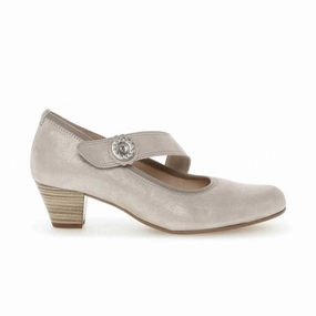 Gabor Women's 66.149.14 Mary Jane Pump - Metallic Beige