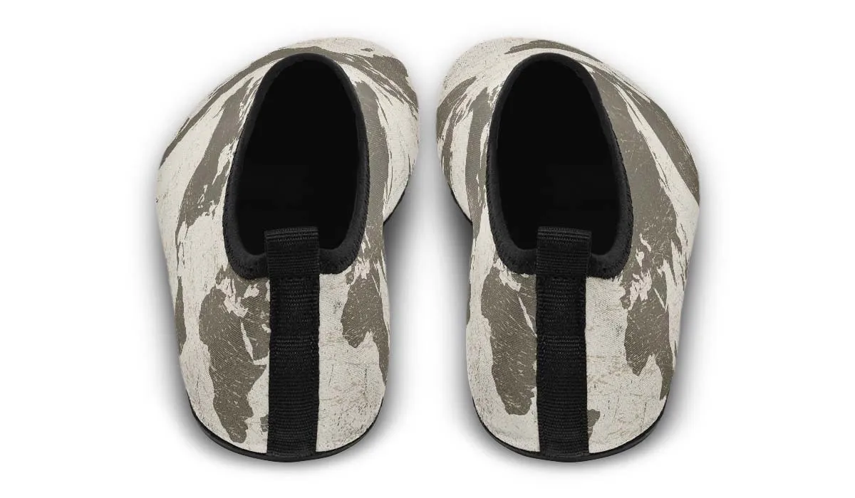 Geography Map Aqua Barefoot Shoes