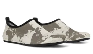 Geography Map Aqua Barefoot Shoes