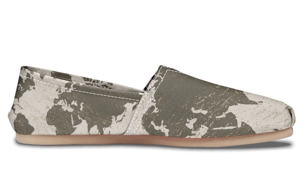Geography Map Casual Shoes