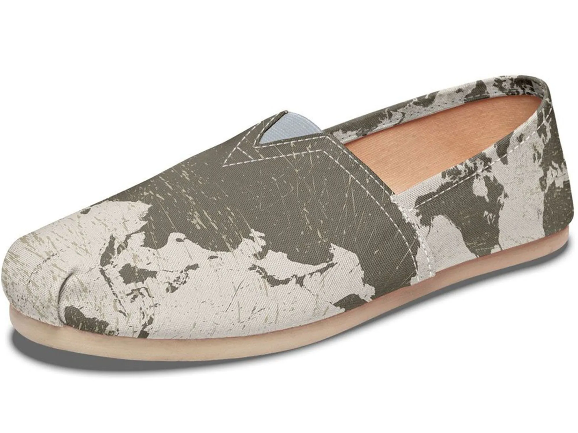 Geography Map Casual Shoes