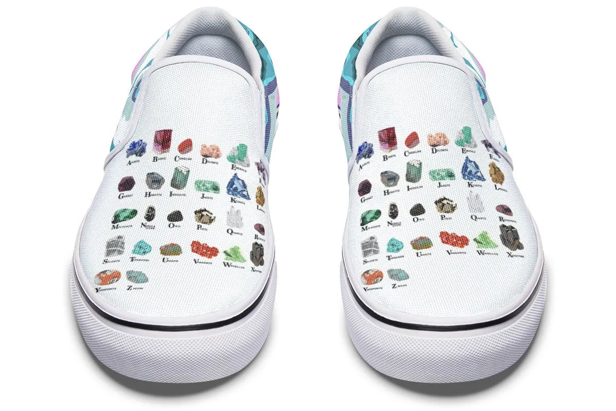 Geology Alphabet Slip-On Shoes