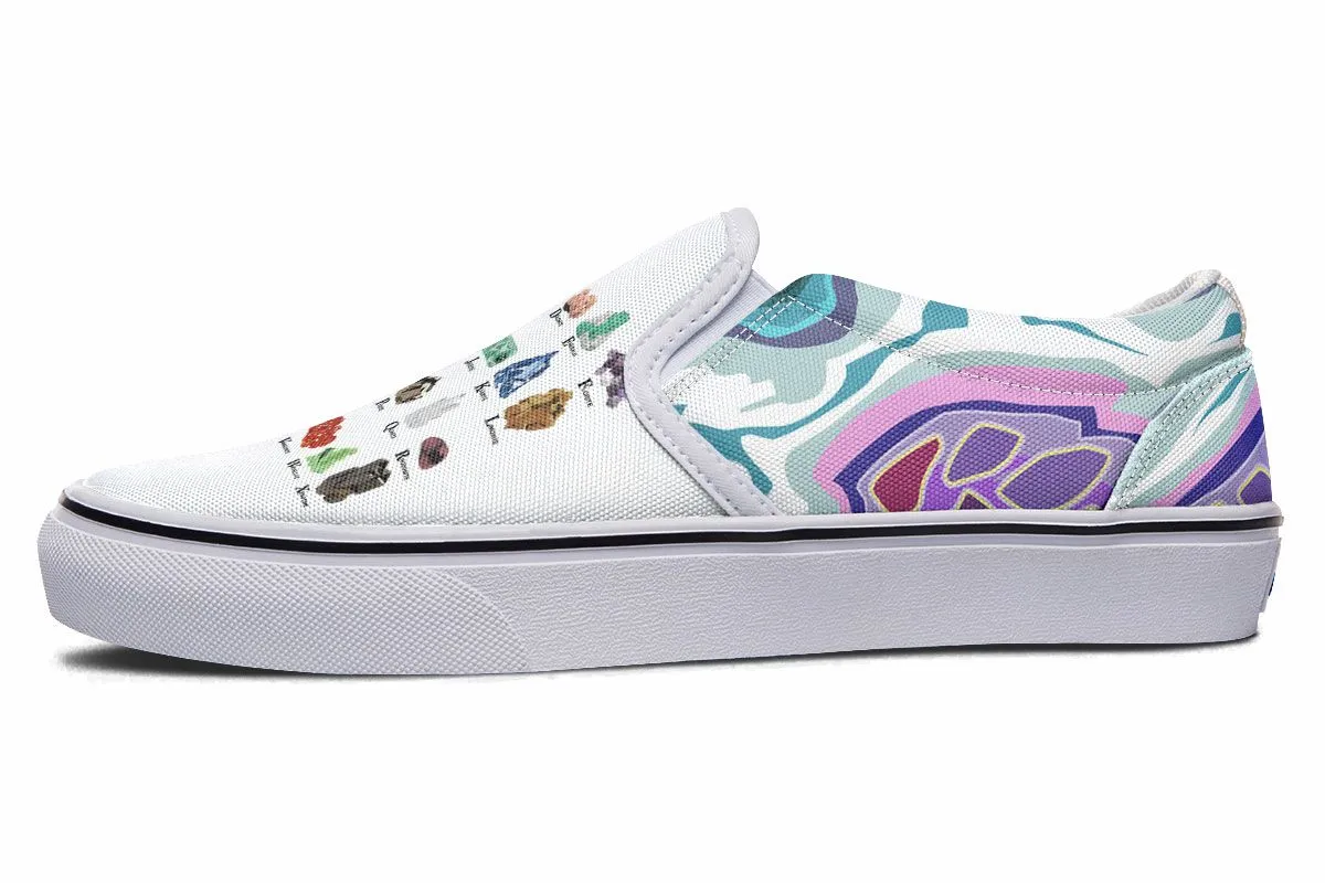 Geology Alphabet Slip-On Shoes