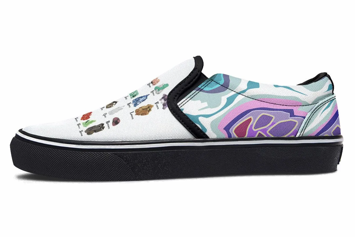 Geology Alphabet Slip-On Shoes