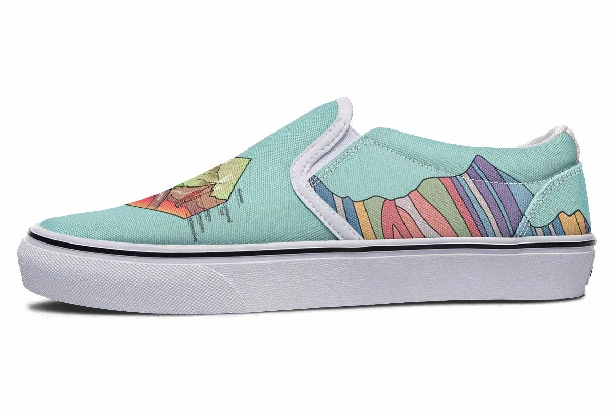 Geology Diagram Slip-On Shoes