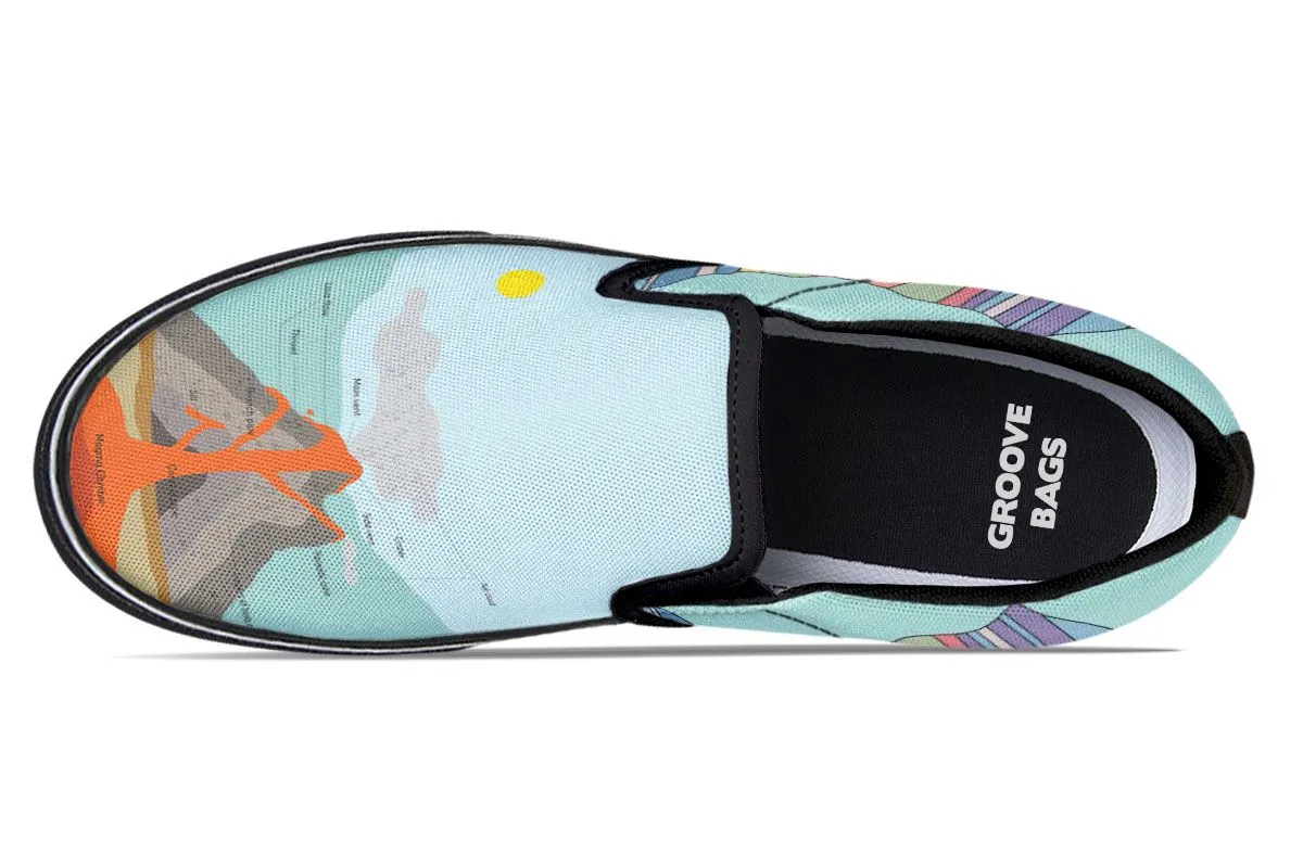 Geology Diagram Slip-On Shoes