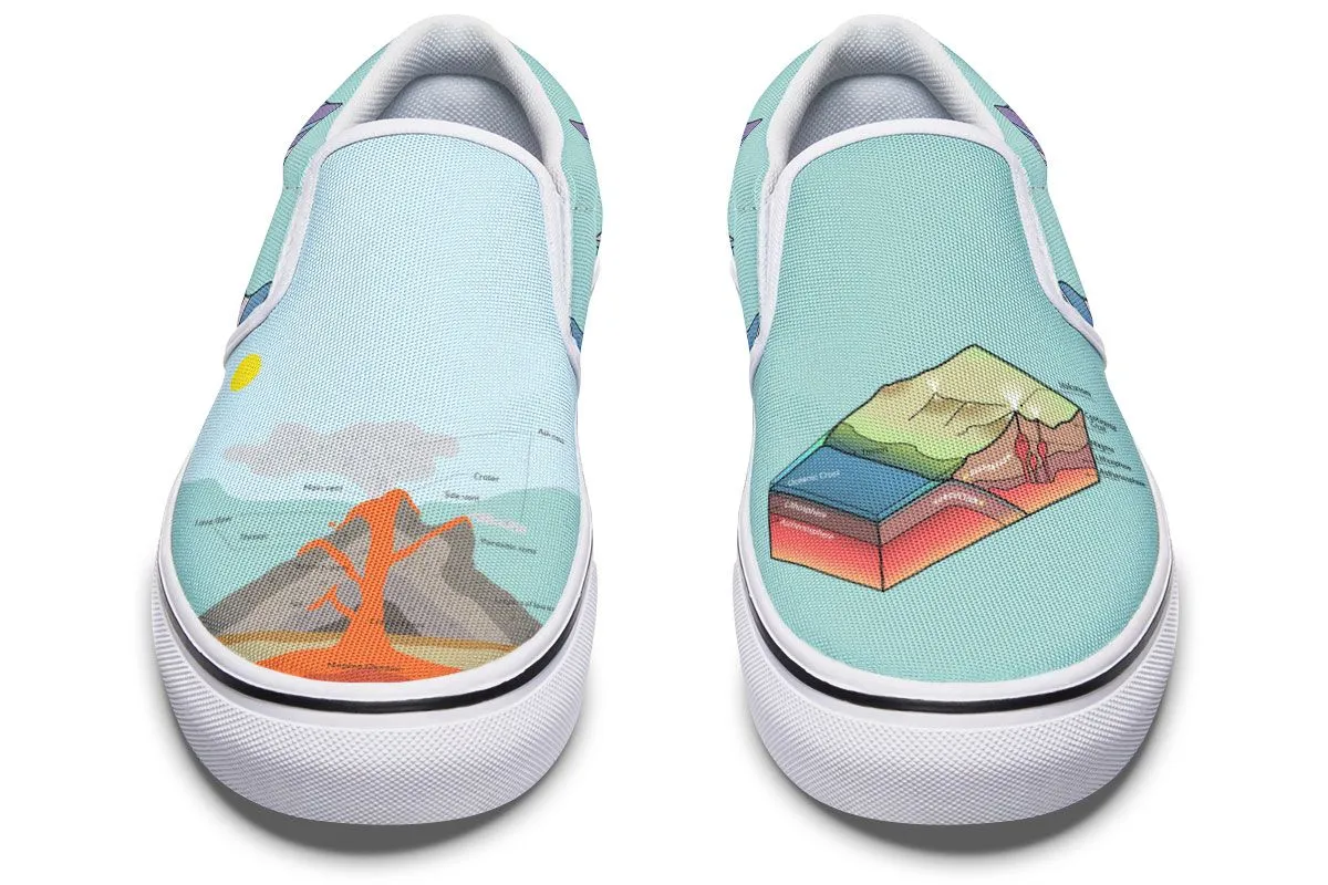 Geology Diagram Slip-On Shoes