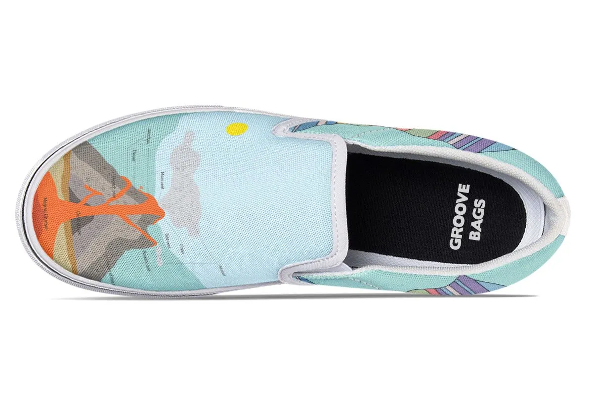 Geology Diagram Slip-On Shoes