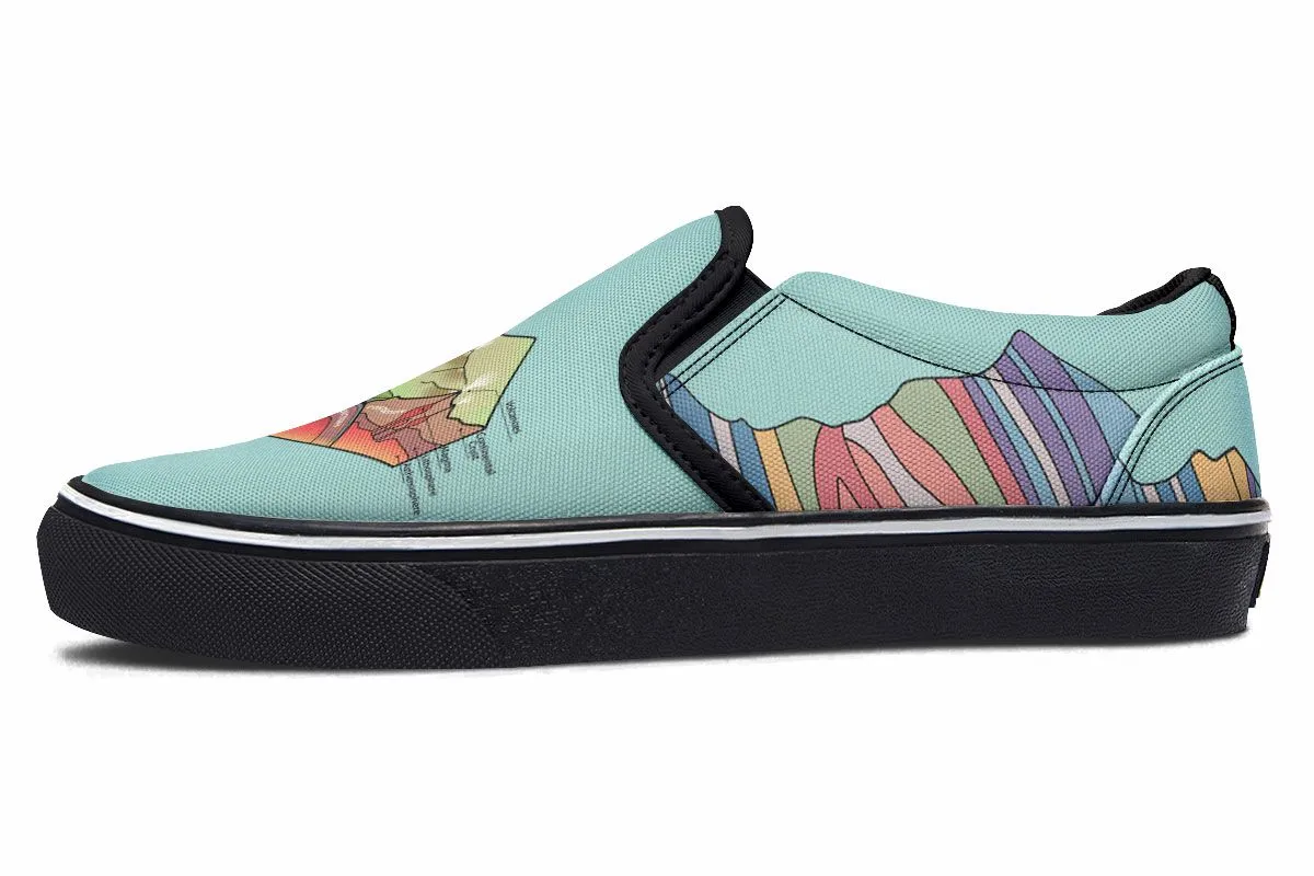 Geology Diagram Slip-On Shoes