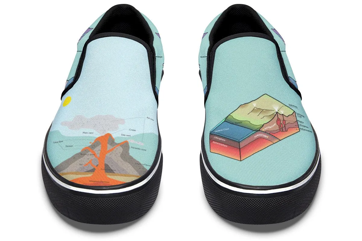 Geology Diagram Slip-On Shoes