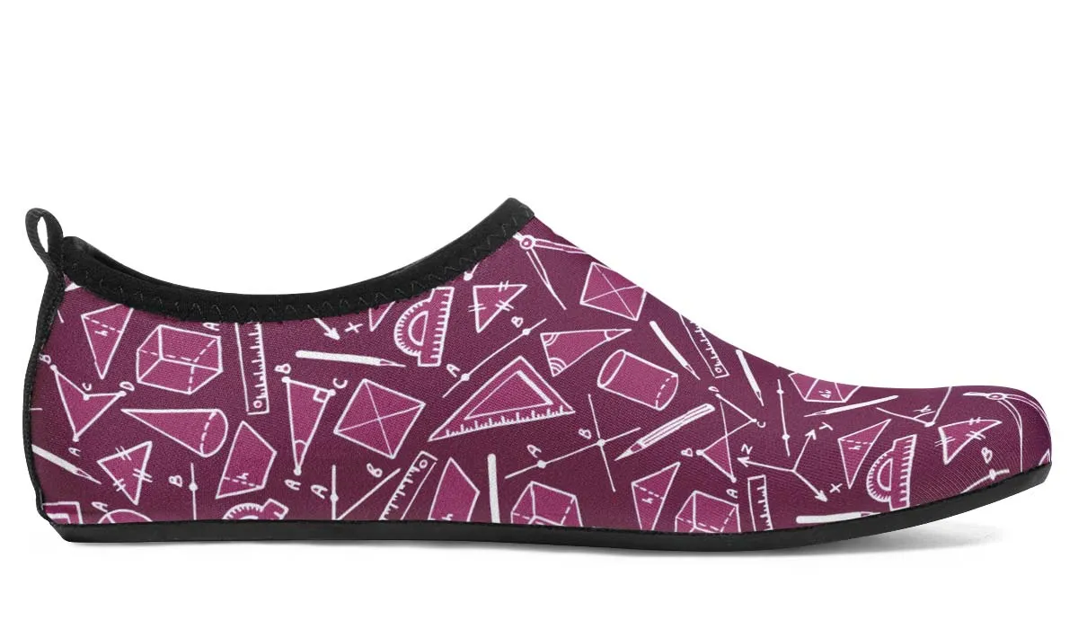Geometry Pattern Aqua Barefoot Shoes