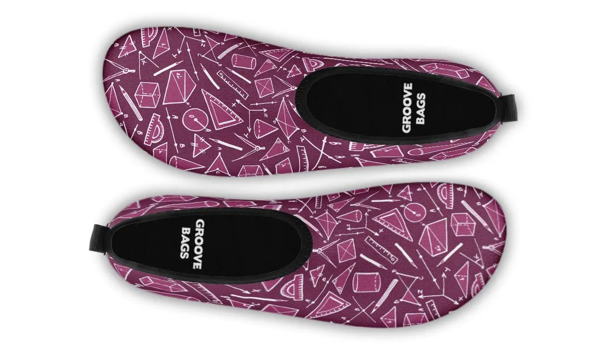 Geometry Pattern Aqua Barefoot Shoes