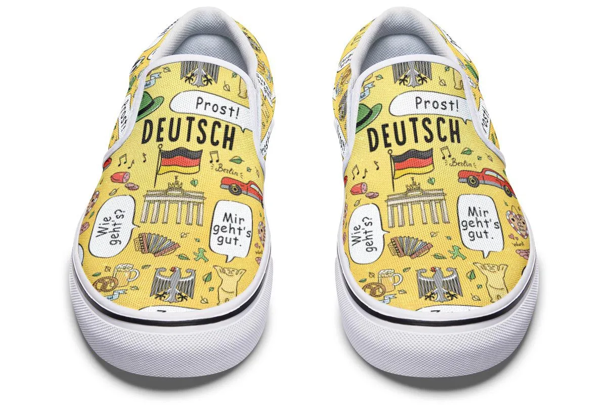German Phrases Slip-On Shoes