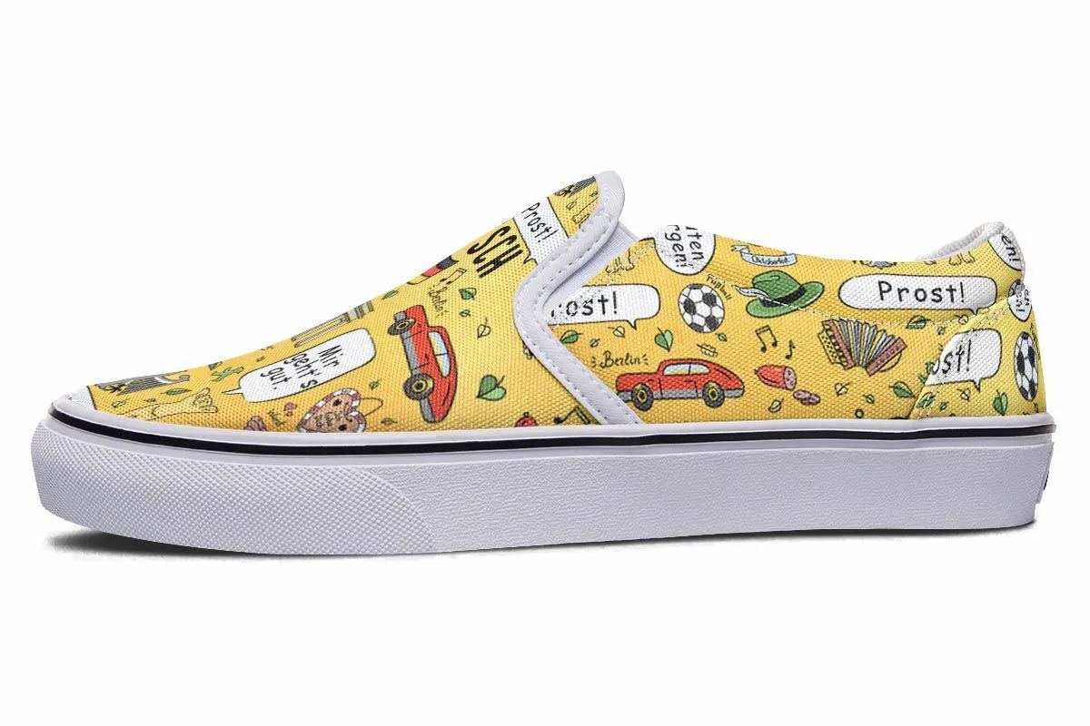 German Phrases Slip-On Shoes