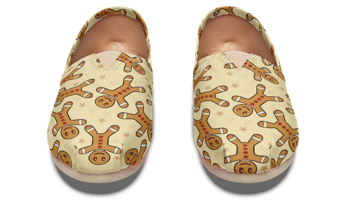 Gingerbread Pattern Casual Shoes