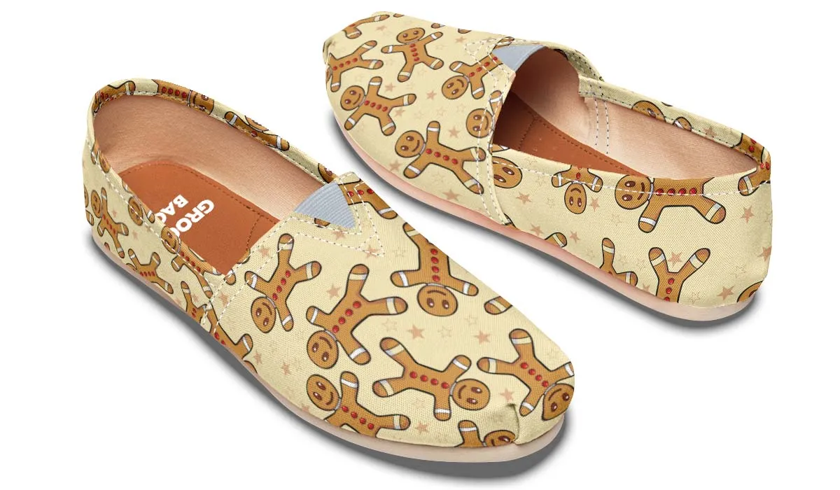 Gingerbread Pattern Casual Shoes
