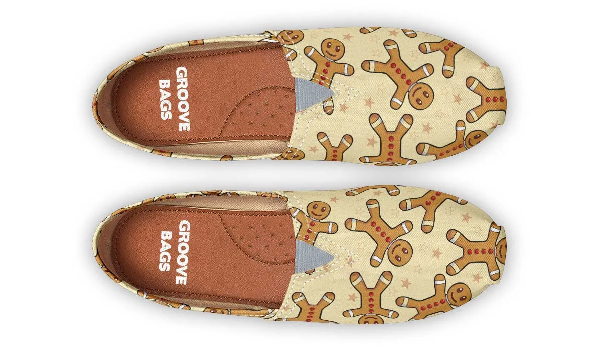 Gingerbread Pattern Casual Shoes