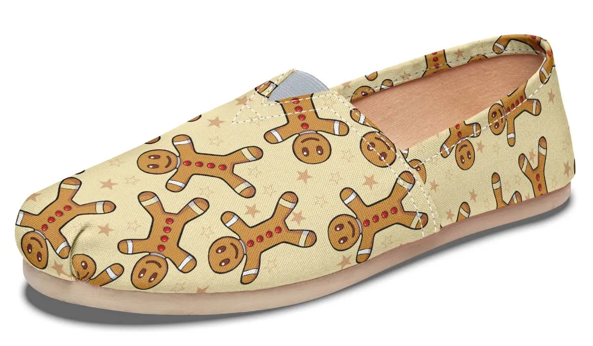 Gingerbread Pattern Casual Shoes