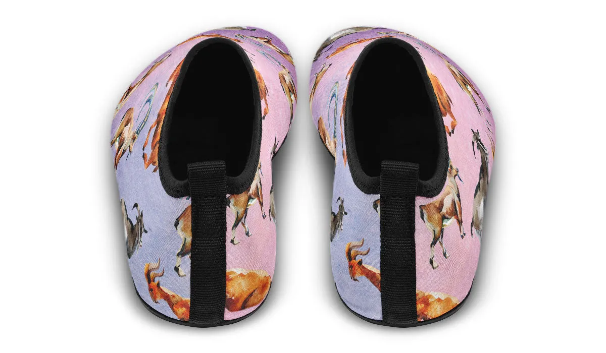 Goat Pattern Aqua Barefoot Shoes