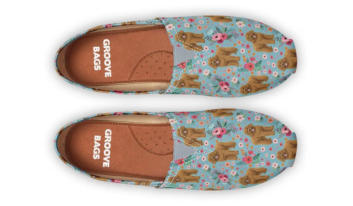 Goldendoodle Flower Casual Shoes