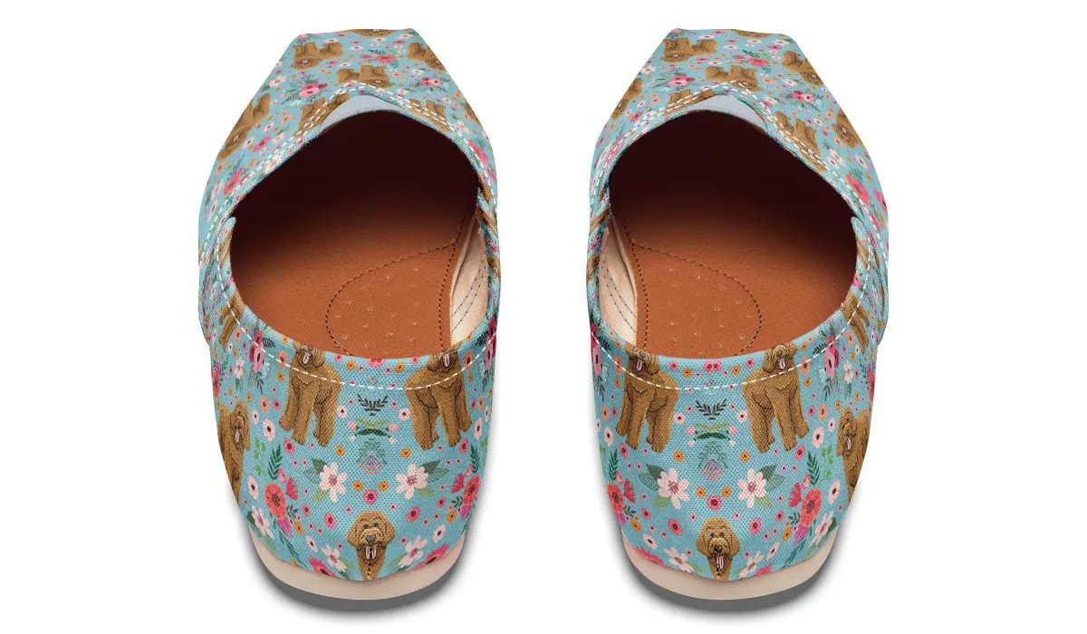 Goldendoodle Flower Casual Shoes