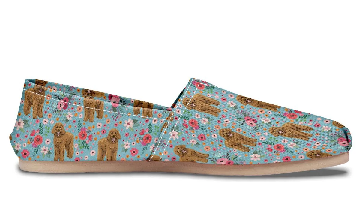 Goldendoodle Flower Casual Shoes