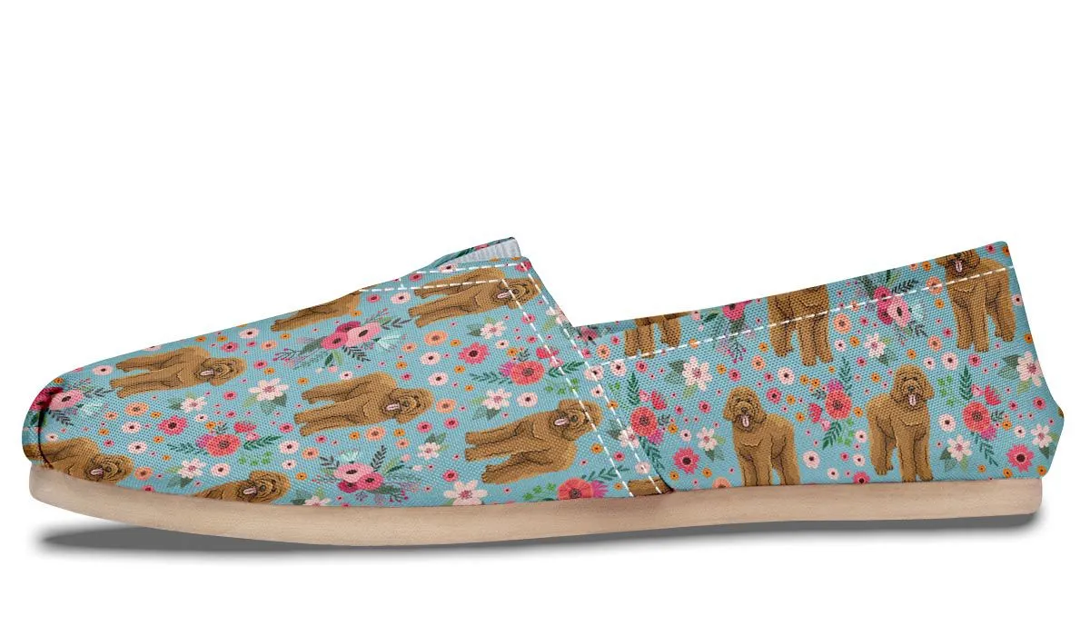 Goldendoodle Flower Casual Shoes
