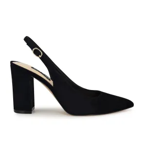 Gompell Block Heel Slingback Pumps