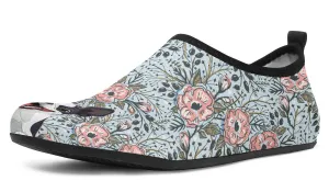 Goofy Boston Terrier Aqua Barefoot Shoes