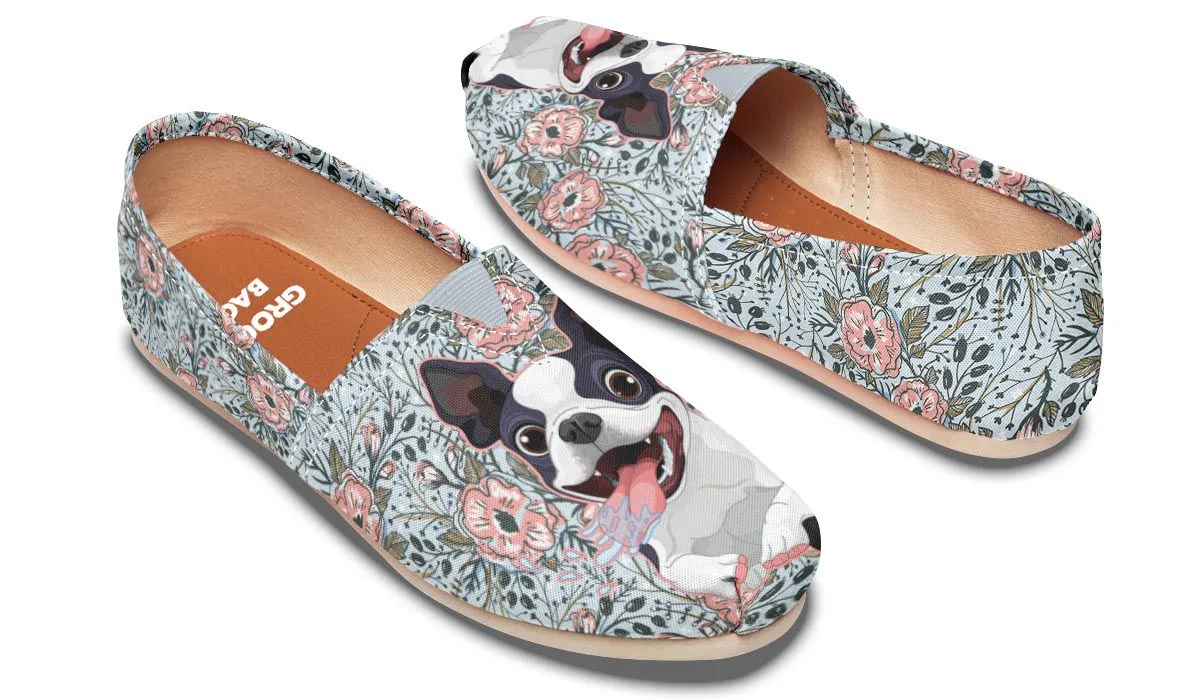 Goofy Boston Terrier Casual Shoes