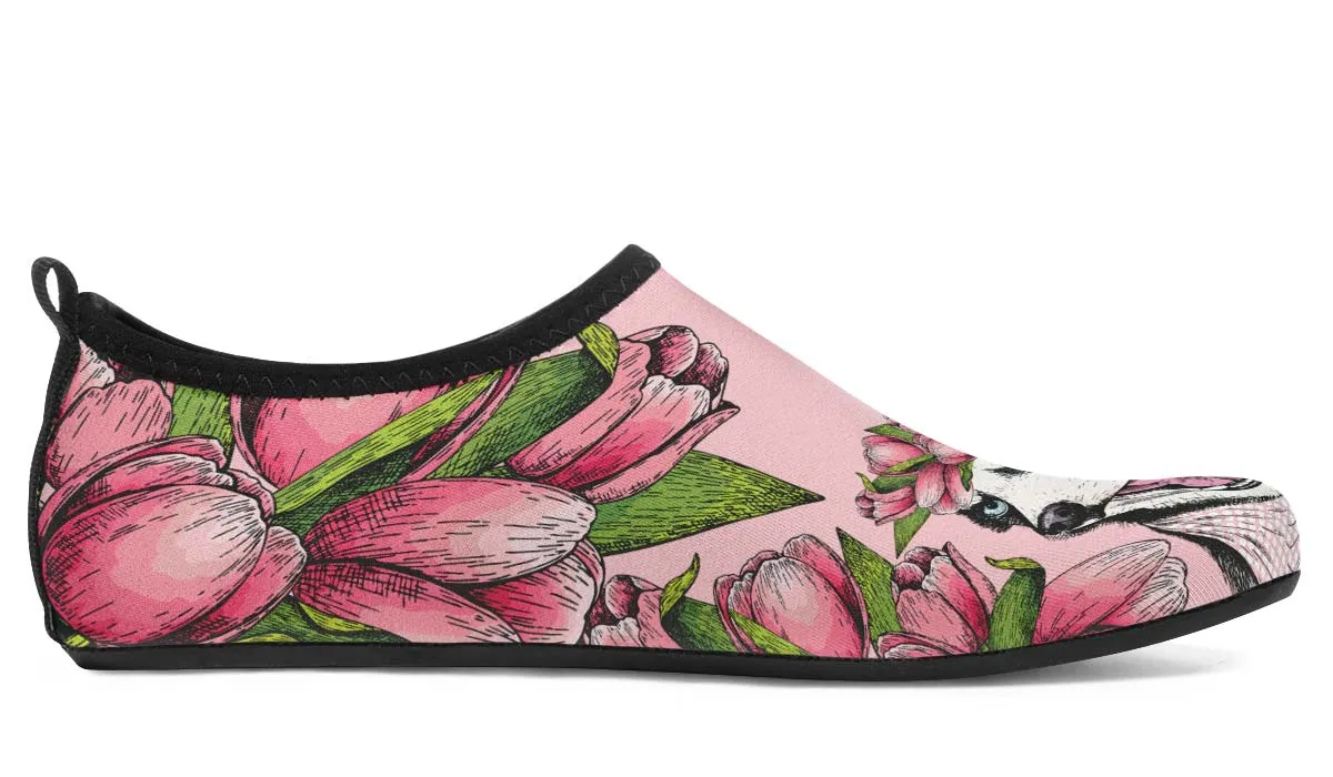 Goofy Siberian Husky Aqua Barefoot Shoes