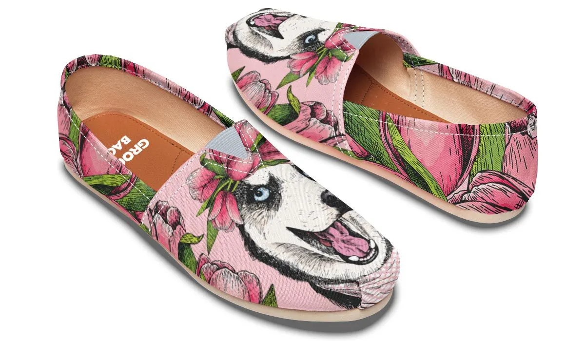 Goofy Siberian Husky Casual Shoes