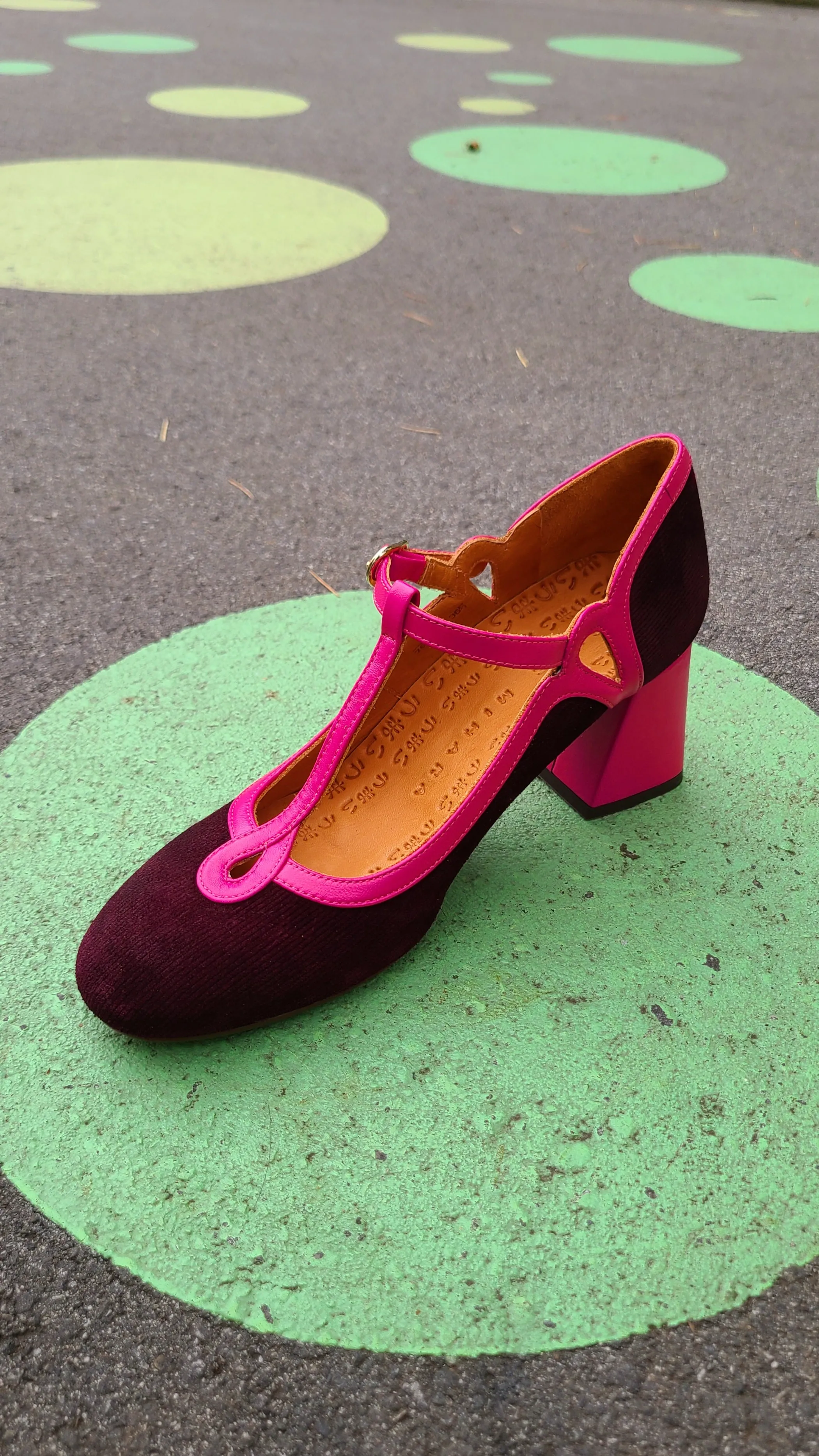 GRADY Grape T-Strap Heel