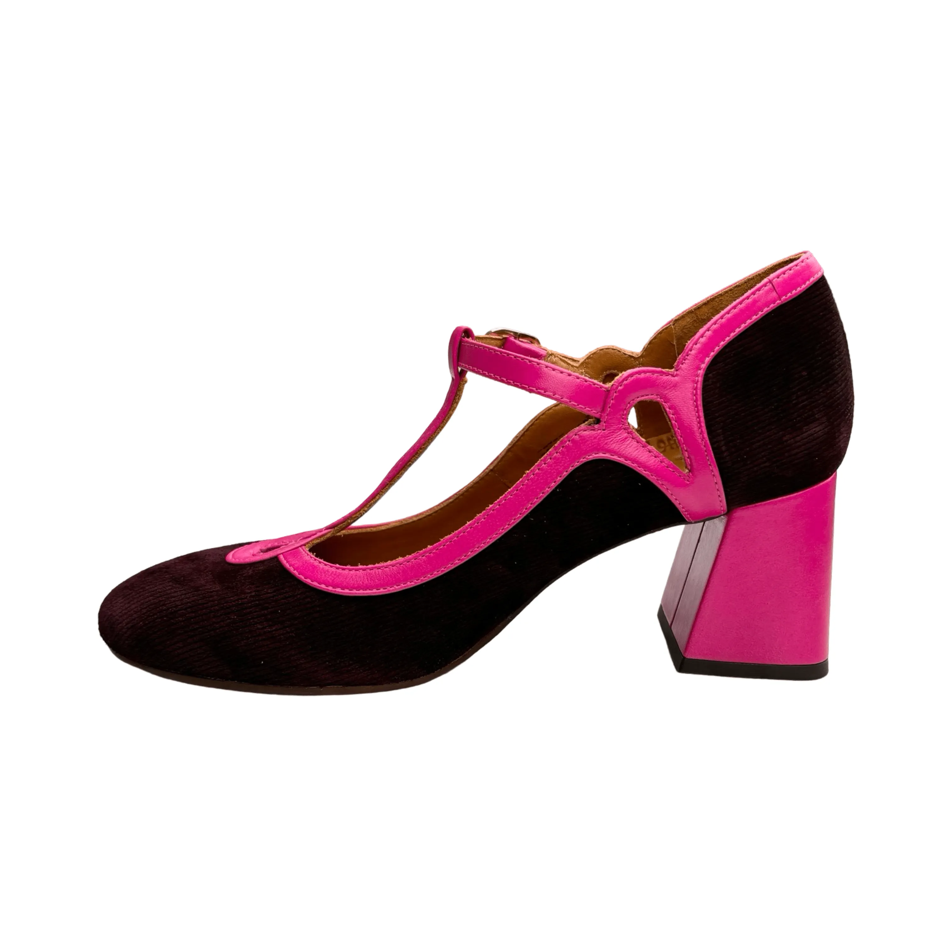 GRADY Grape T-Strap Heel