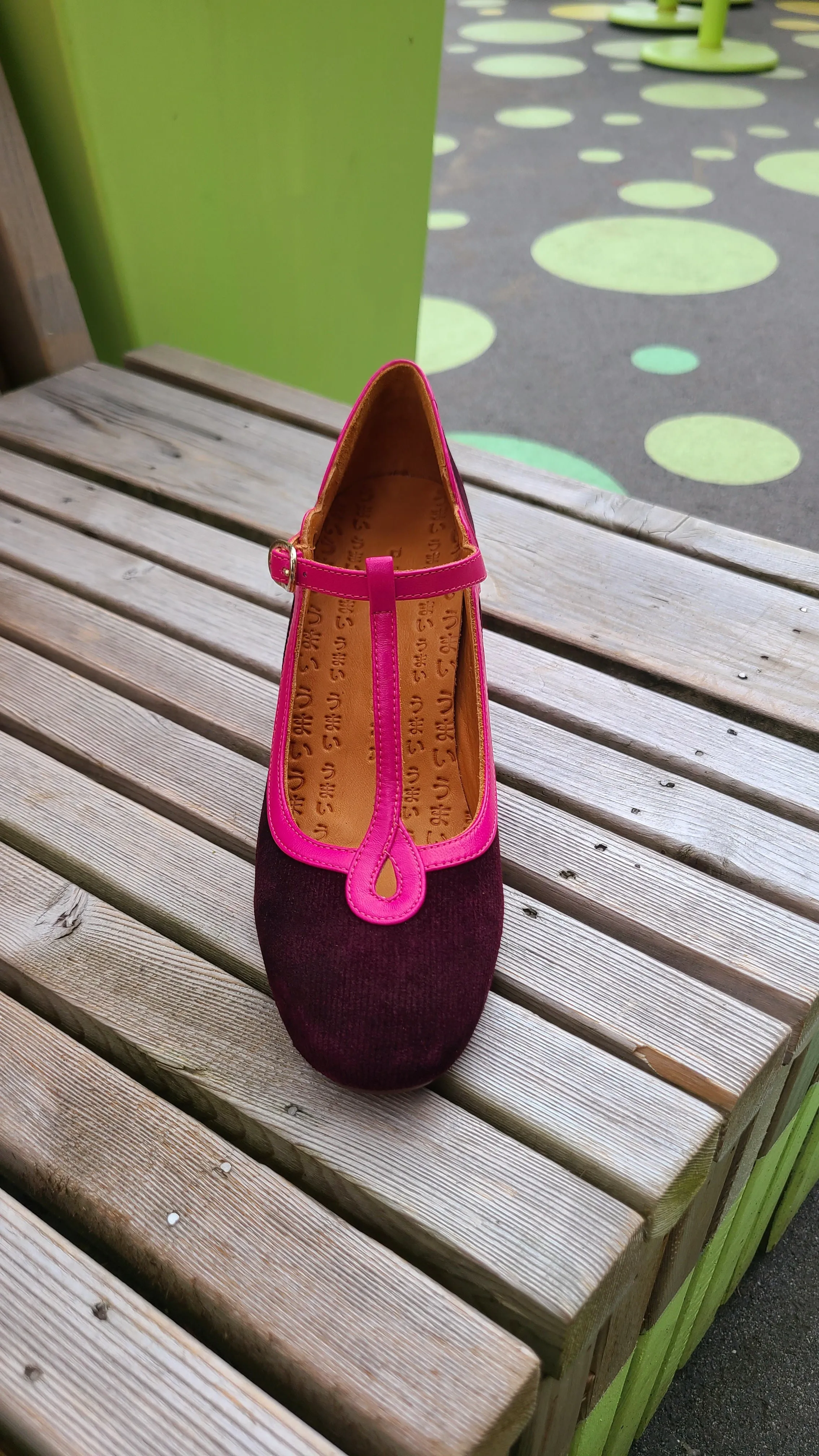 GRADY Grape T-Strap Heel