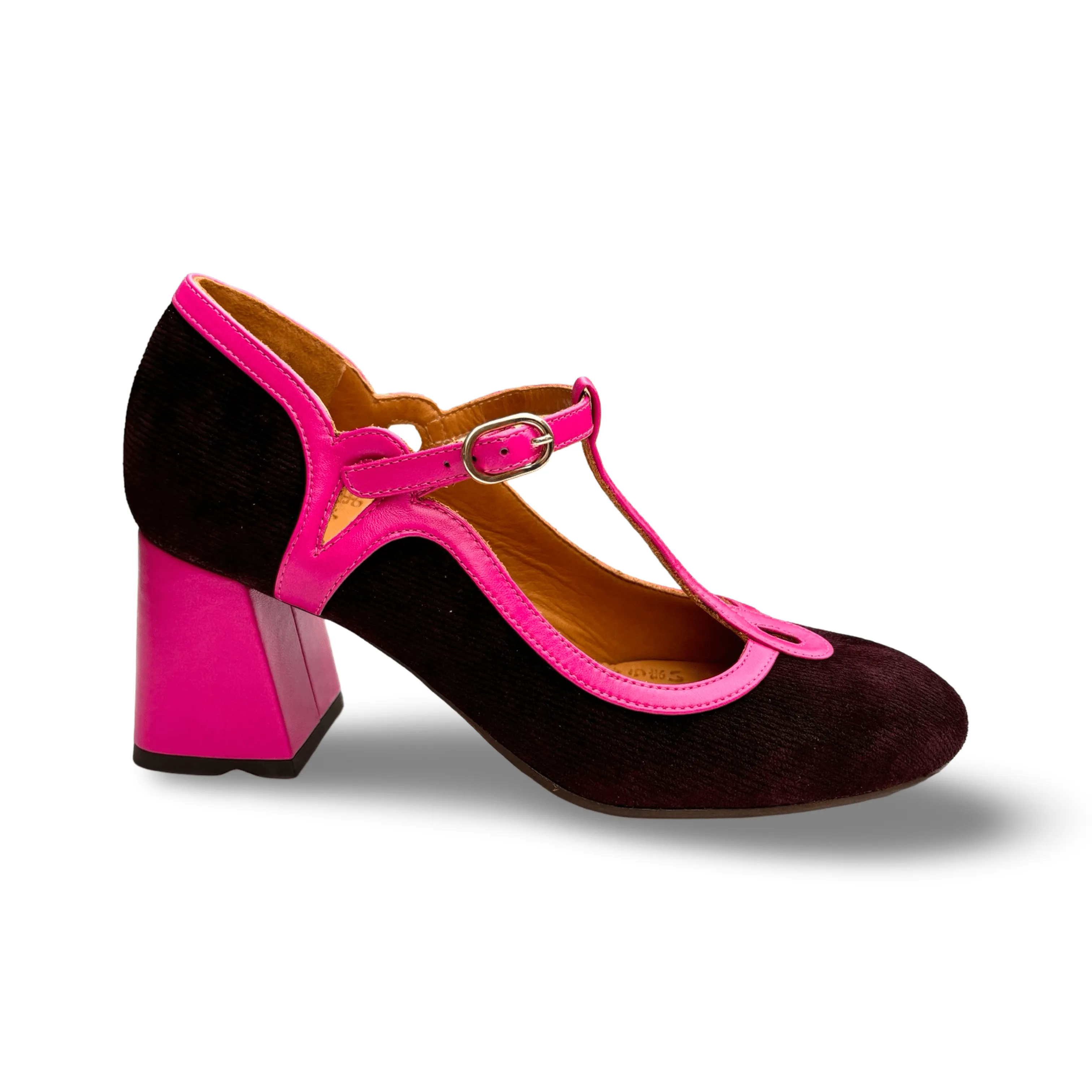 GRADY Grape T-Strap Heel