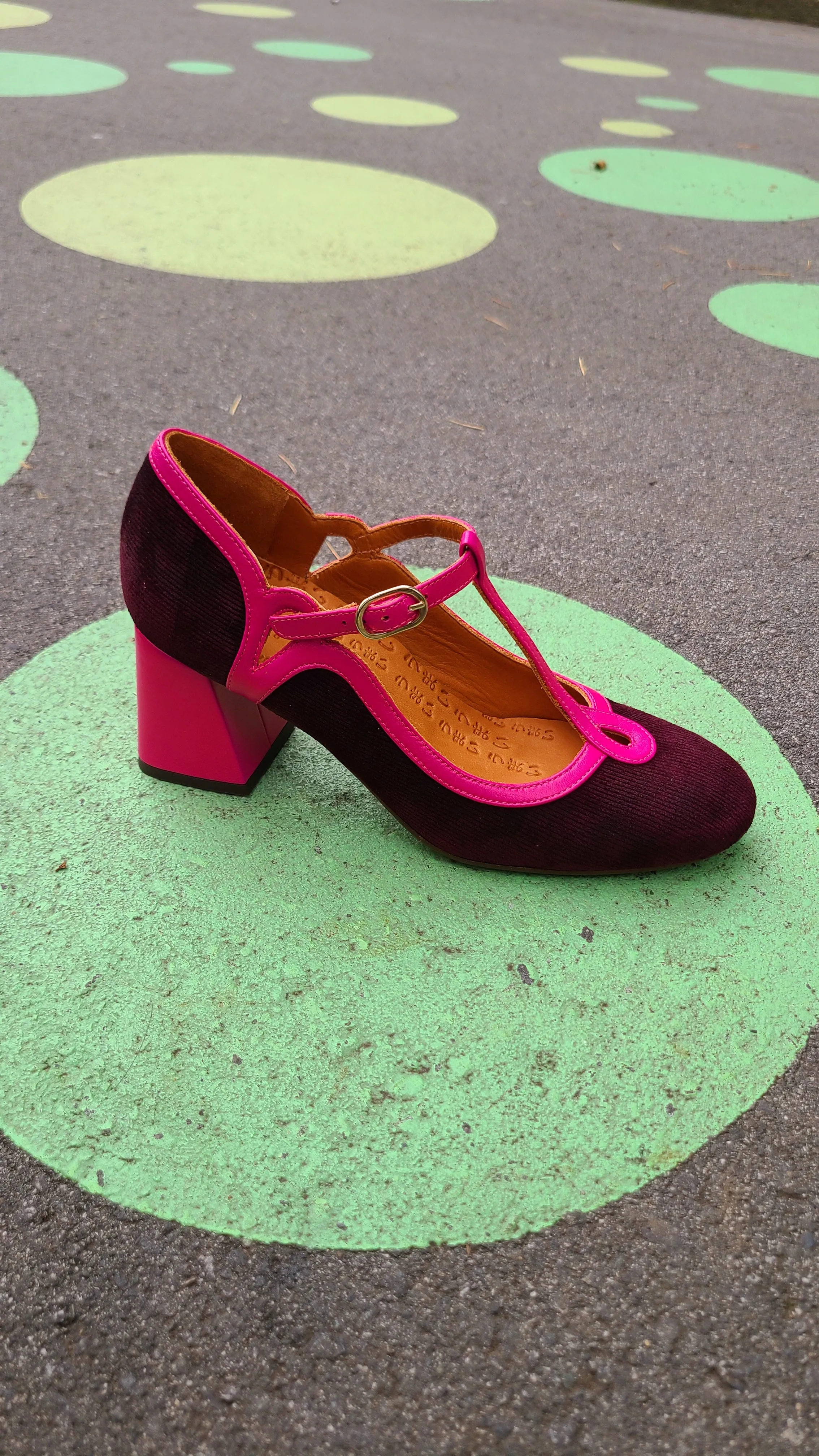 GRADY Grape T-Strap Heel