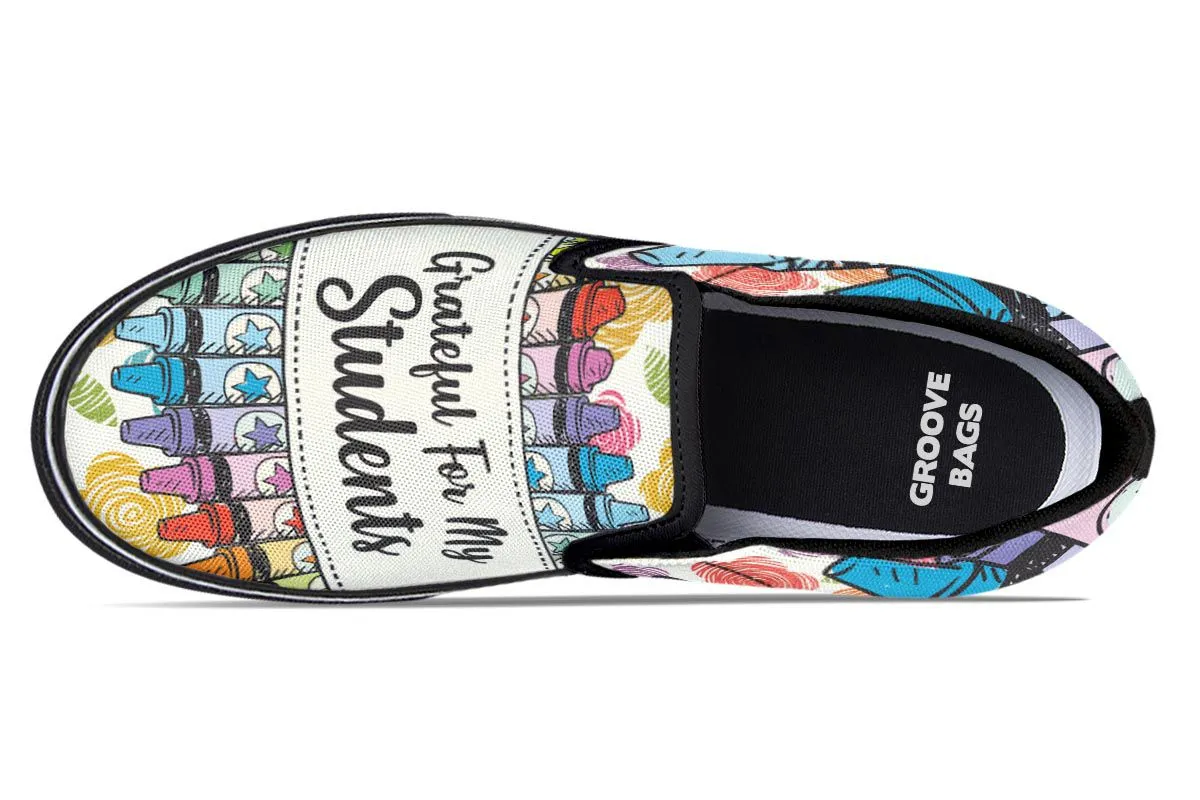 Grateful Teacher Slip-On Shoes