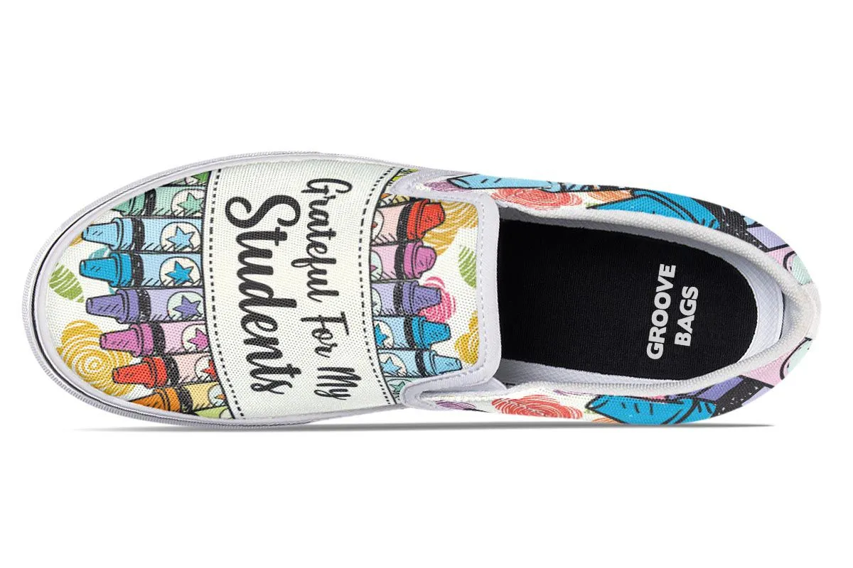 Grateful Teacher Slip-On Shoes
